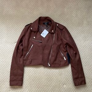 NWT Suede Moto Jacket